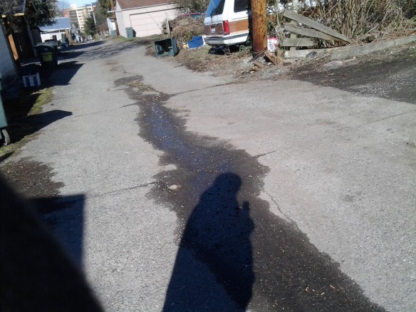 Selfie #37: Alley shadow (March 2)